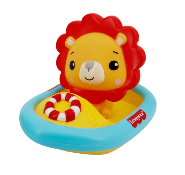 Jouet de bain montessori avec un lion dans une baignoire - Un petit génie