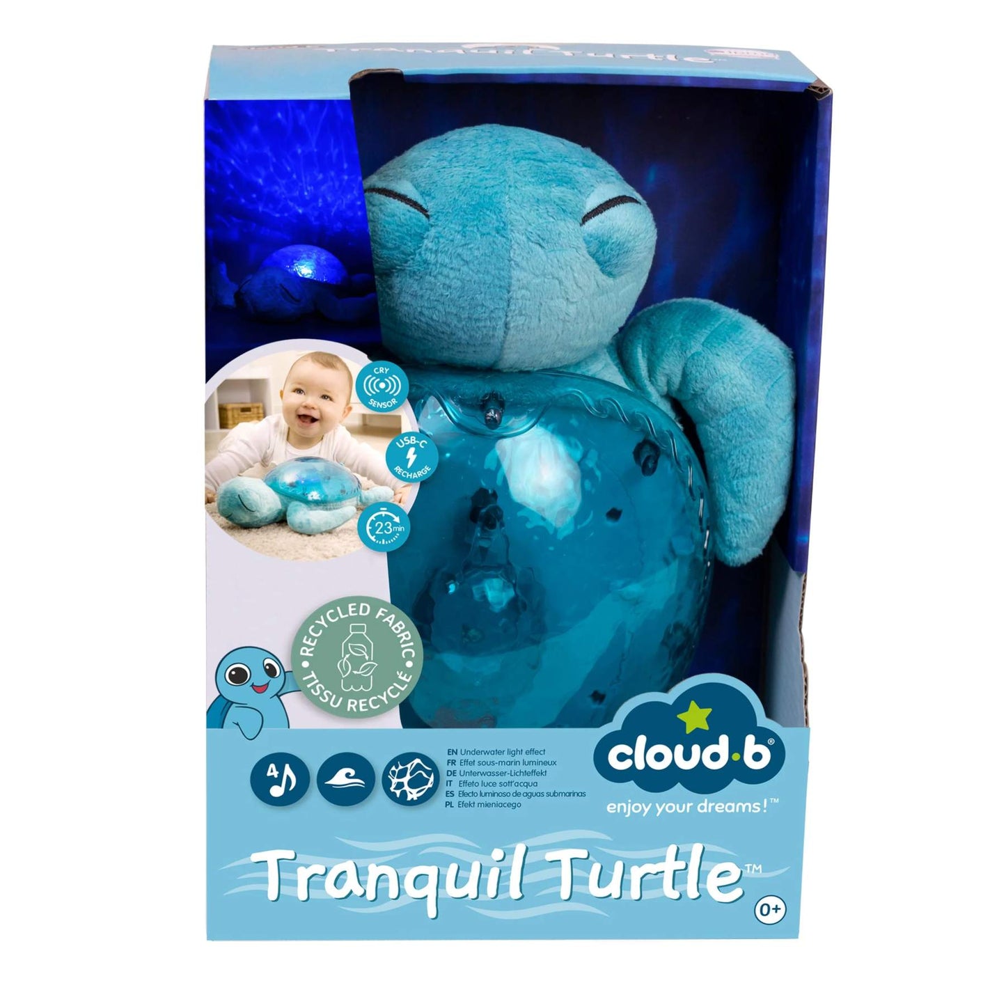 Cloud b -Tranquil Turtle™ Rechargeable | Aqua