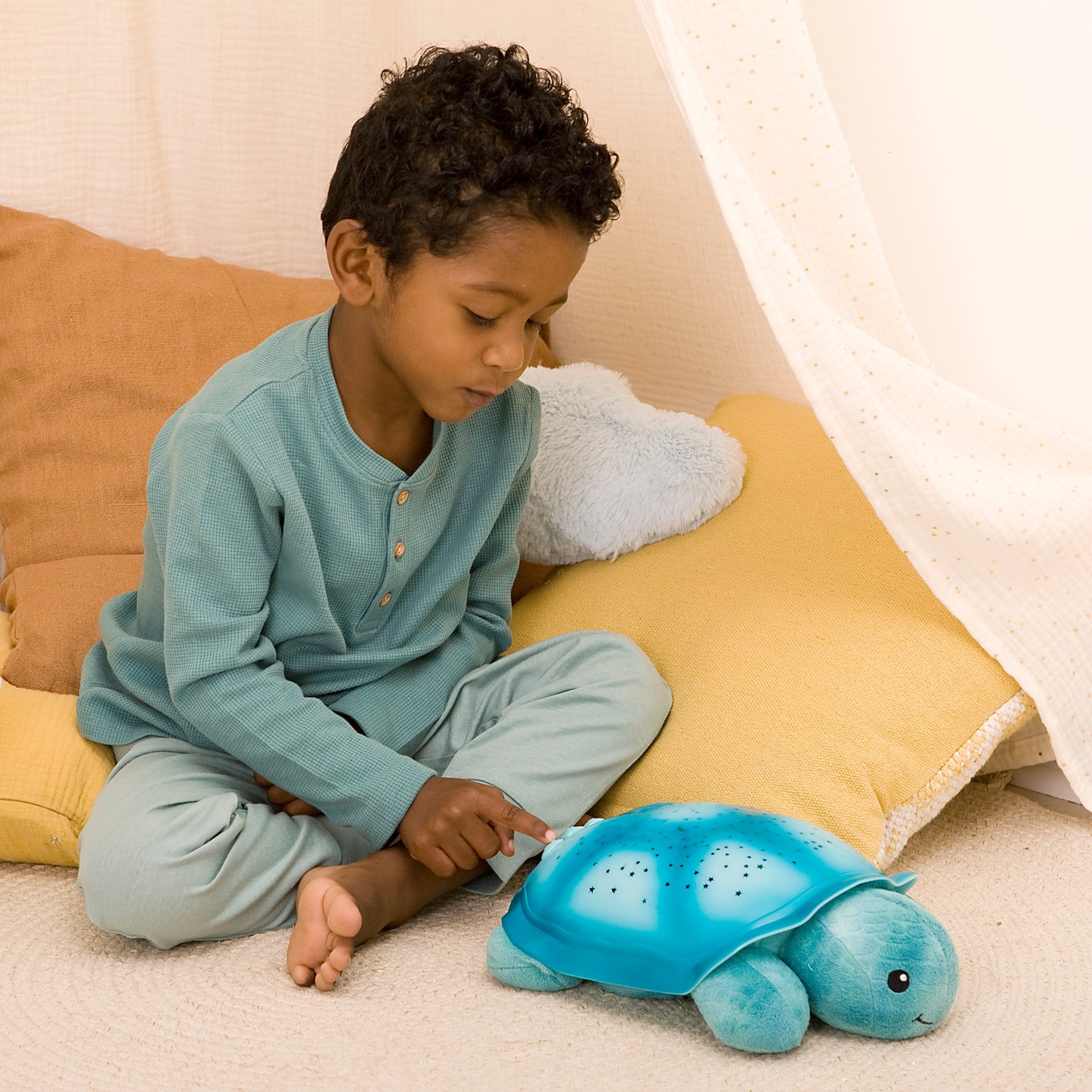 Twinkling Twilight Turtle - Aqua Star Projector Nightlight with Soothing Sounds-Cloud B®-Do-Gree Generations