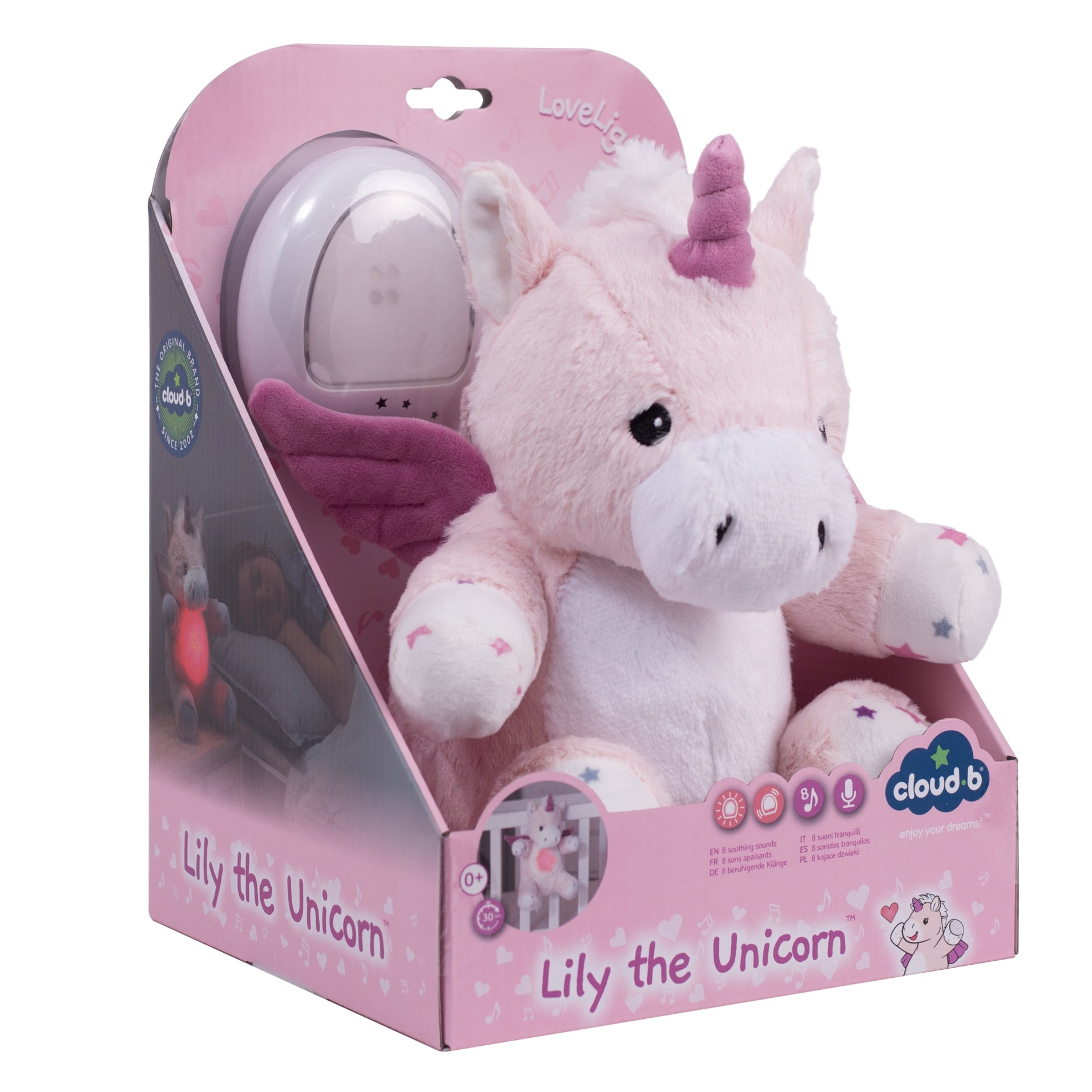 Love Light Buddies - Lily The Unicorn Soothing Sound Machine-Cloud B-Do-Gree Generations