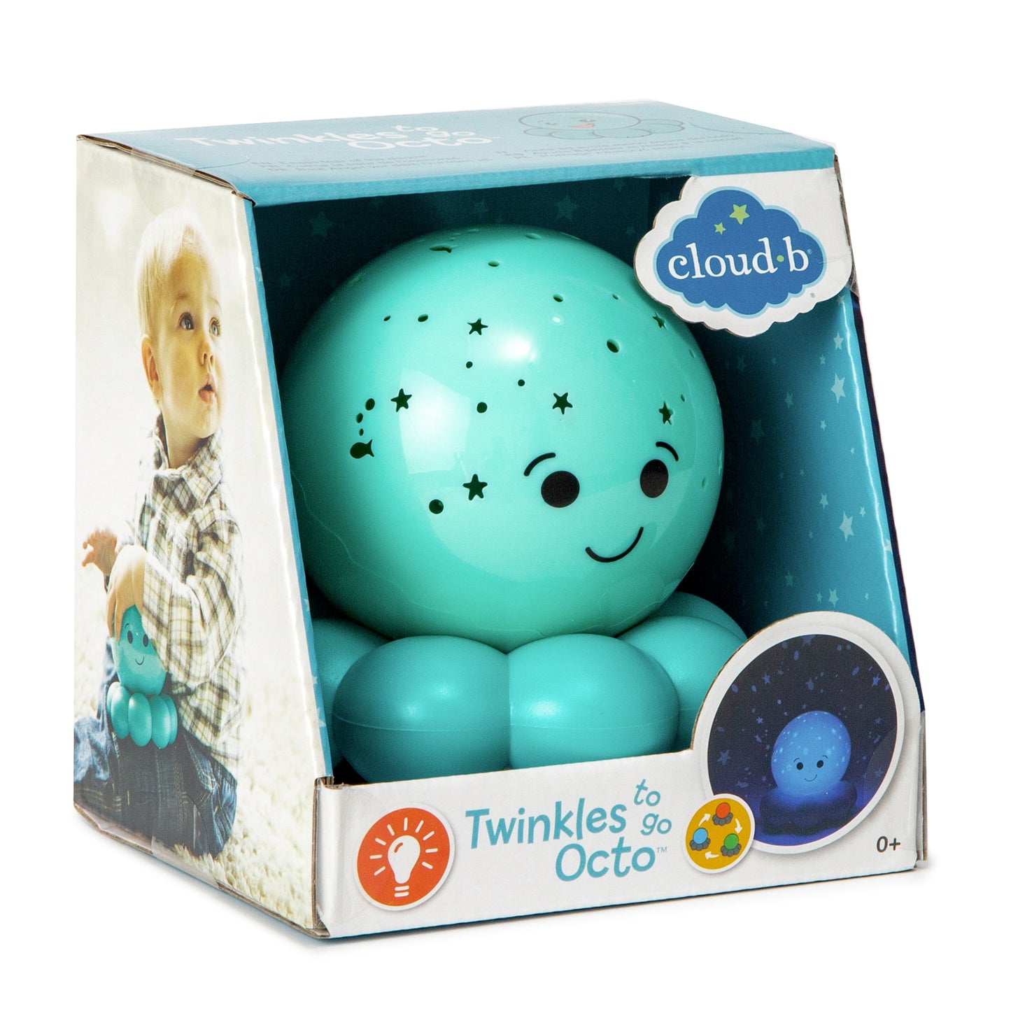 Twinkles To Go Octo™ - Veilleuse bleue à projection