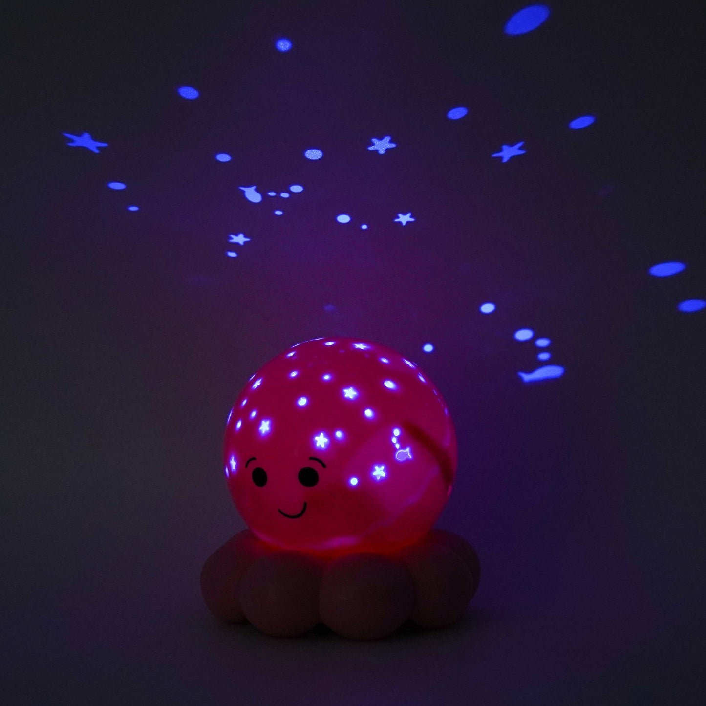 Twinkles To Go Octo™ - Veilleuse rose à projection