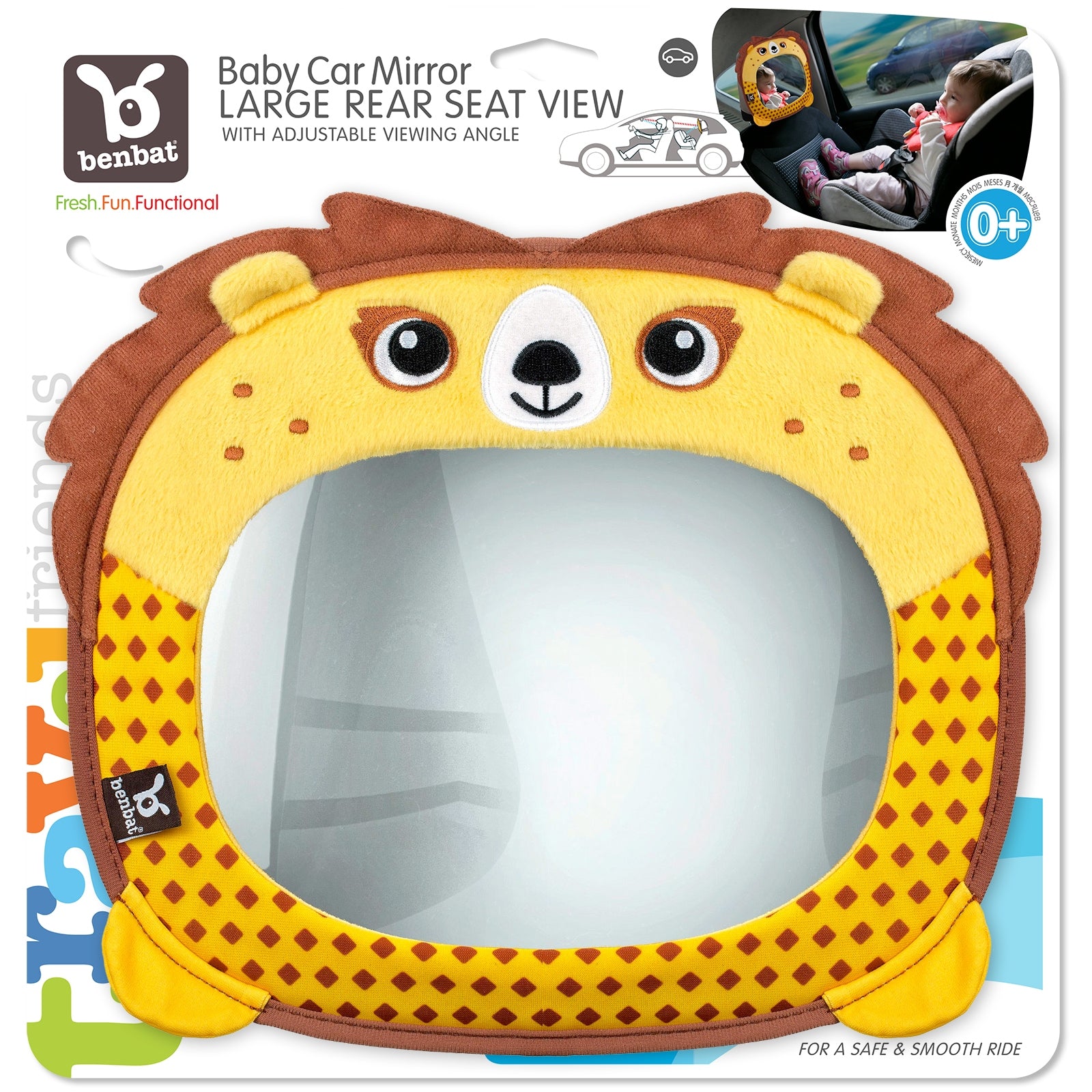 Benbat® Travel Friends Miroir de voiture pour bébé Beurre – Do-Gree  Generations