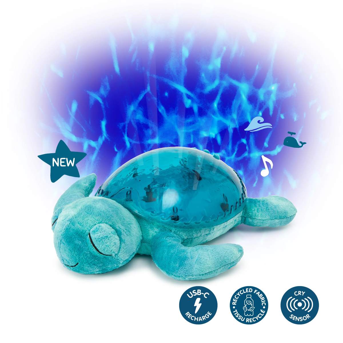 Cloud b -Tranquil Turtle™ Rechargeable | Aqua