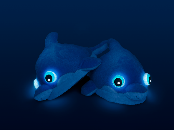 NightBuddies - Dolphin Light-up Slippers