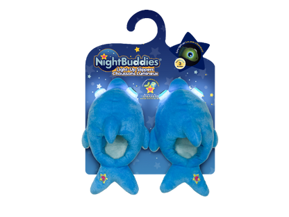 NightBuddies - Dolphin Light-up Slippers - Around the Crib