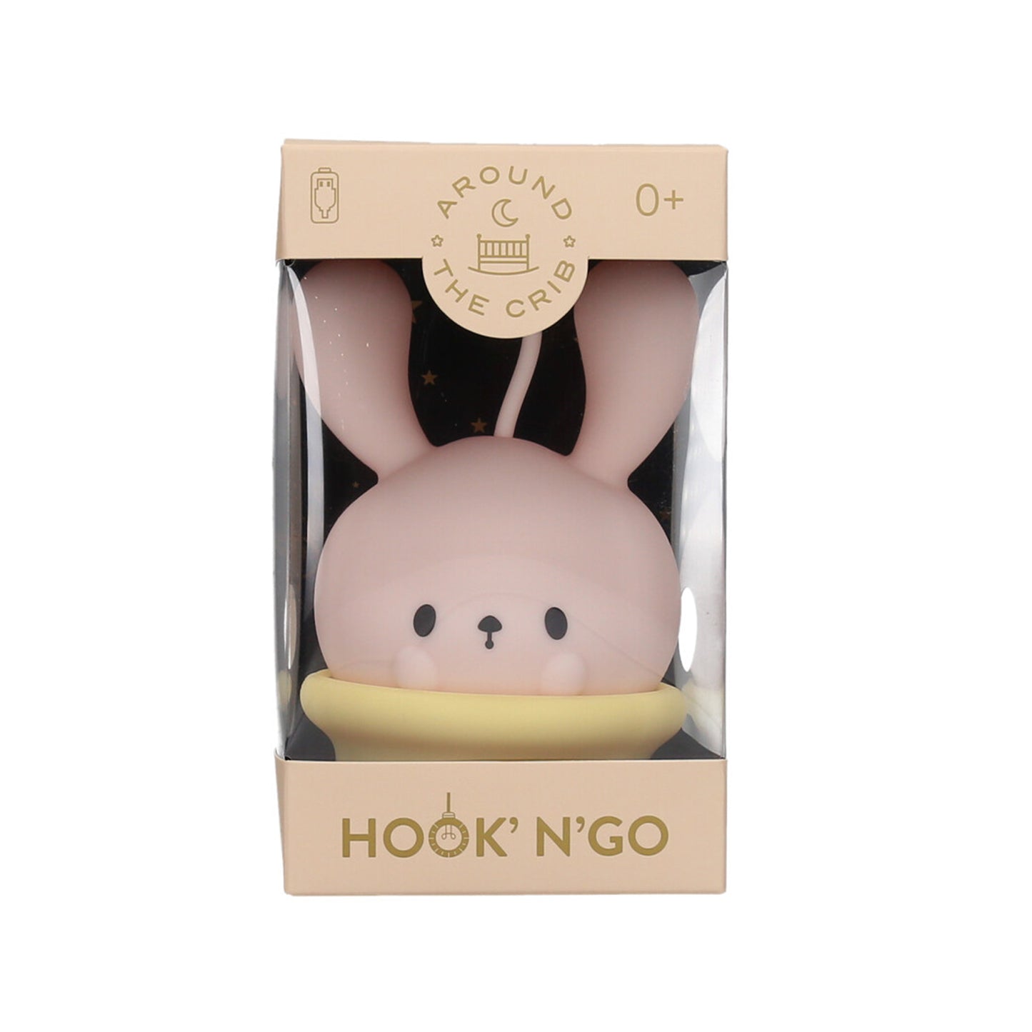 Around the Crib® Hook'N'Go - Veilleuse portative pour enfants - Magic Bunny Combo Blush Yellow
