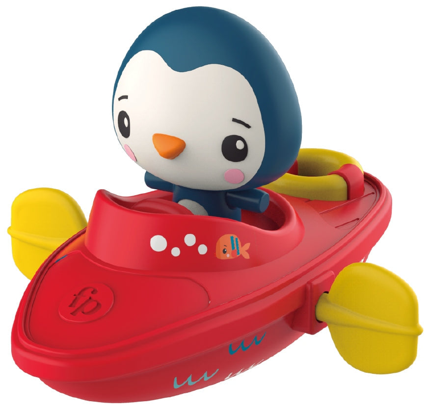 Fisher-Price - Wind-Up Paddle Boat Penguin Bath Toy