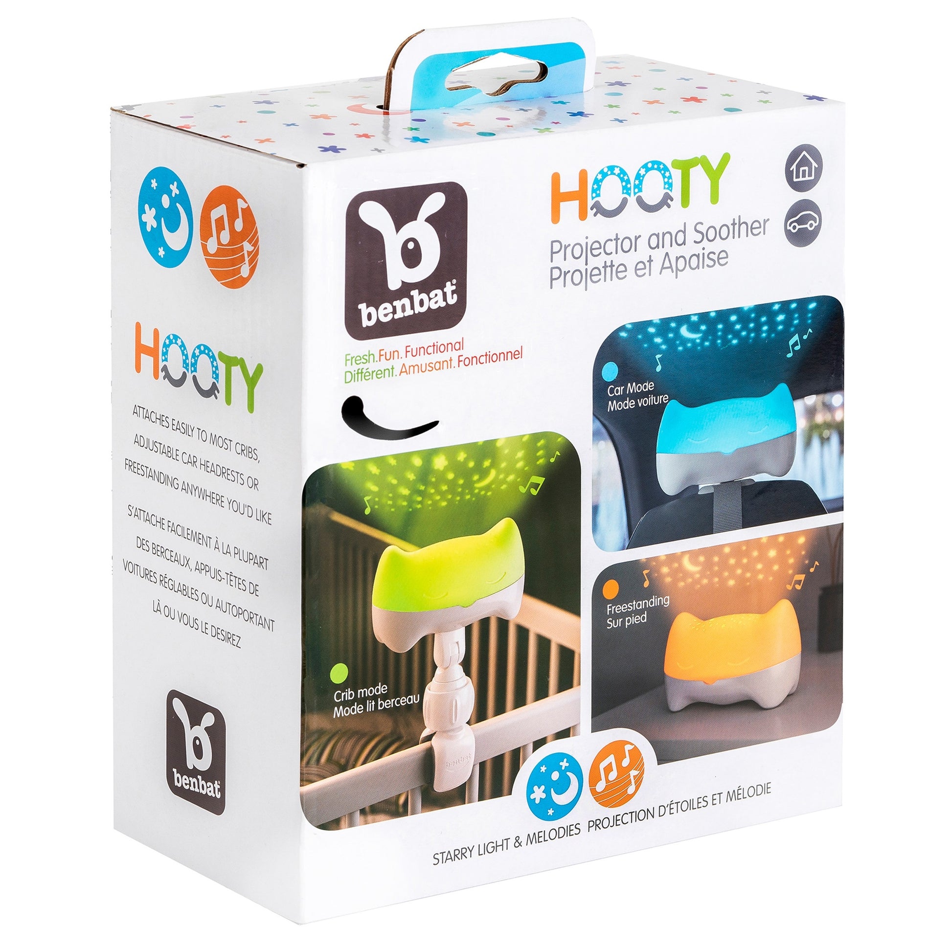 Benbat - Hooty On-The-Go Projector & Soother - Around the Crib