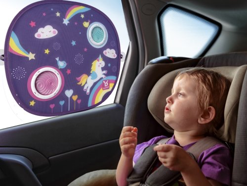 Benbat - Unicorn Round Car Sunshade - Around the Crib