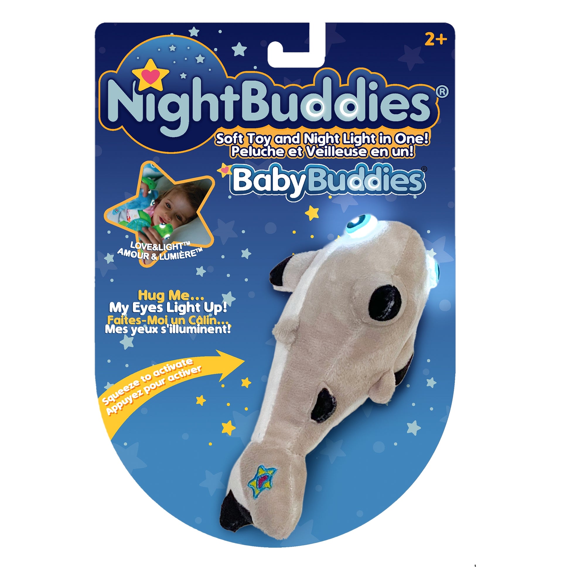 NightBuddies - 5" Plush Shark - Around the Crib