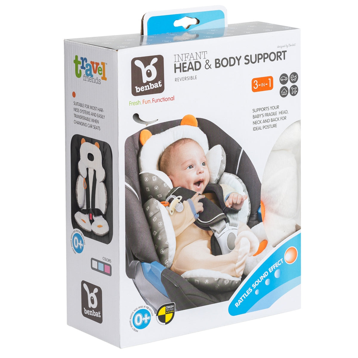 Benbat Total Body Support - White - Around the Crib