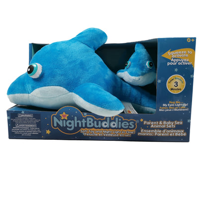 NightBuddies - Light-up Plush Dolphin Set