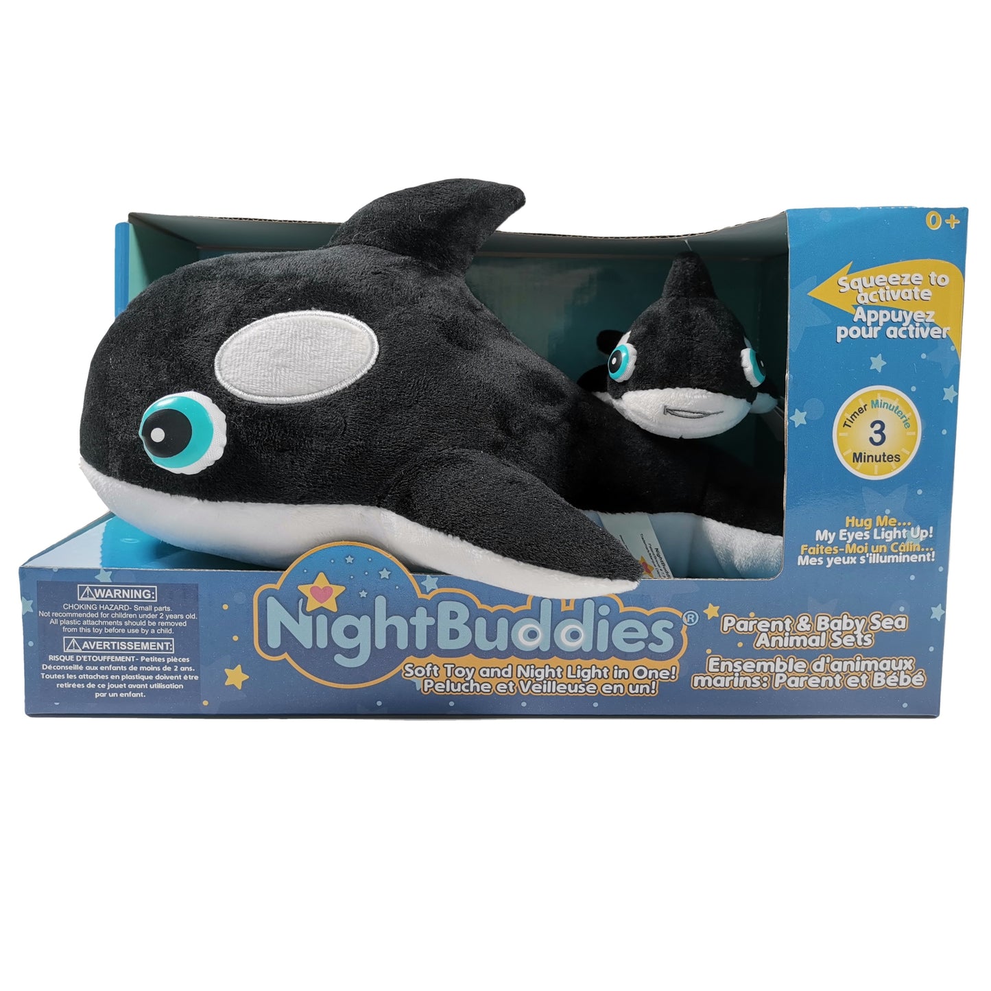 NightBuddies - Light-up Plush Orca Set
